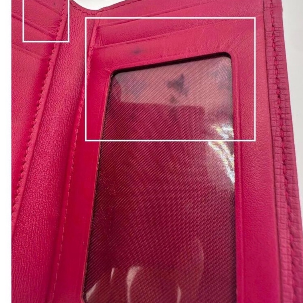 MCM Tri Fold Snap Wallet Berry - Picture 7 of 7
